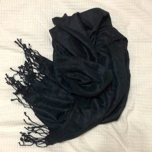 Black scarf soft and silky closet staple! Women's